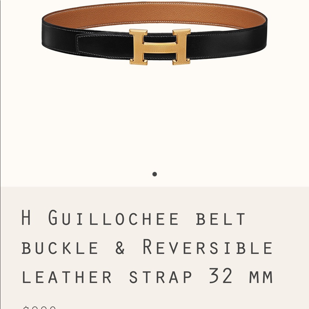 Hermes Black and Gold Women's Belt - Picture 6 of 6